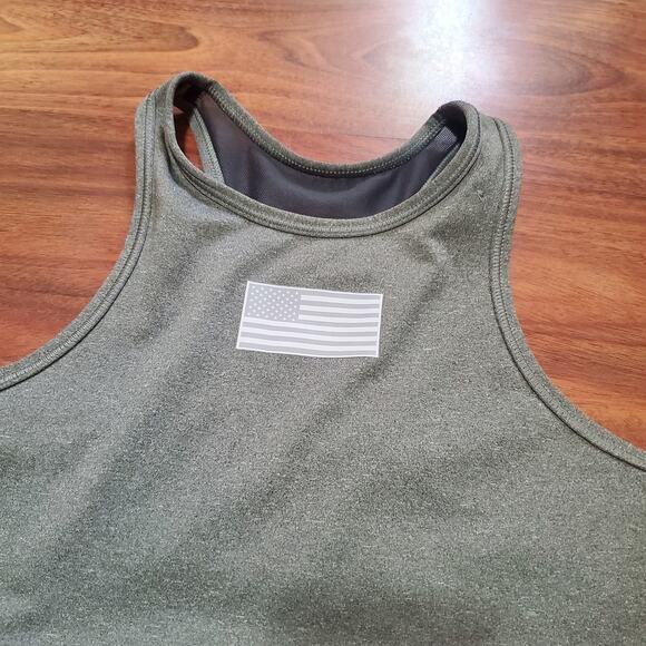 Nike US Flag Everything Sports Bra Grey Women's Size Small Racerback Activewear - Picture 2 of 9